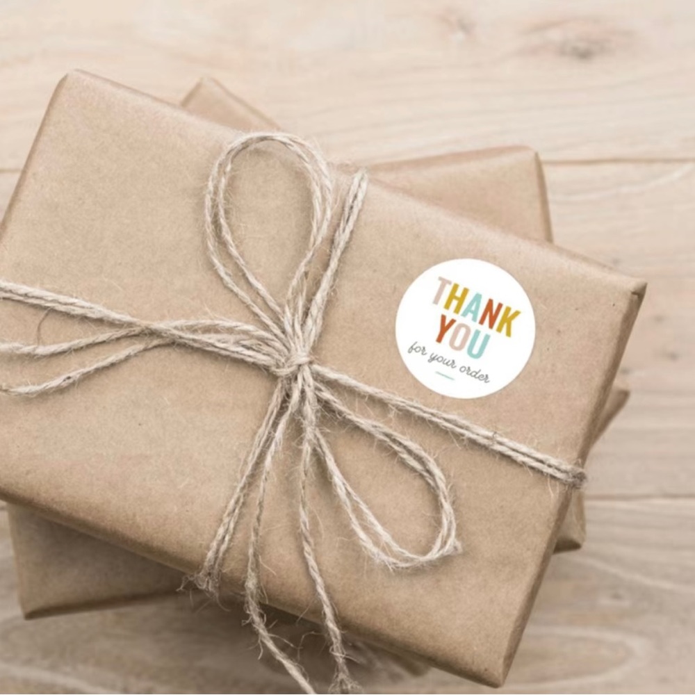 🆑 Rainbow 500 Roll of Thank You Stickers - Picture 4 of 7